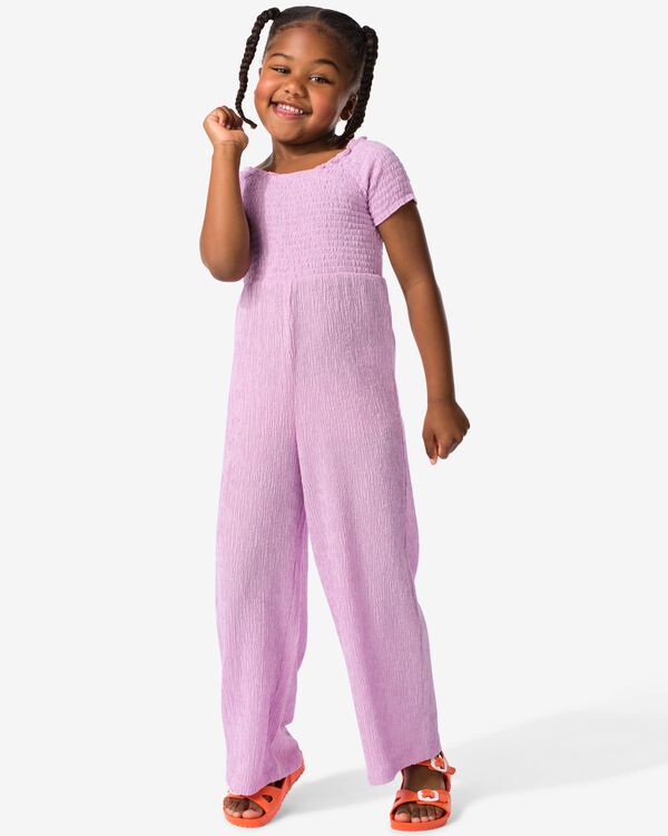 Kinder-Jumpsuit, gesmokt violett violett - 30854203PURPLE - HEMA
