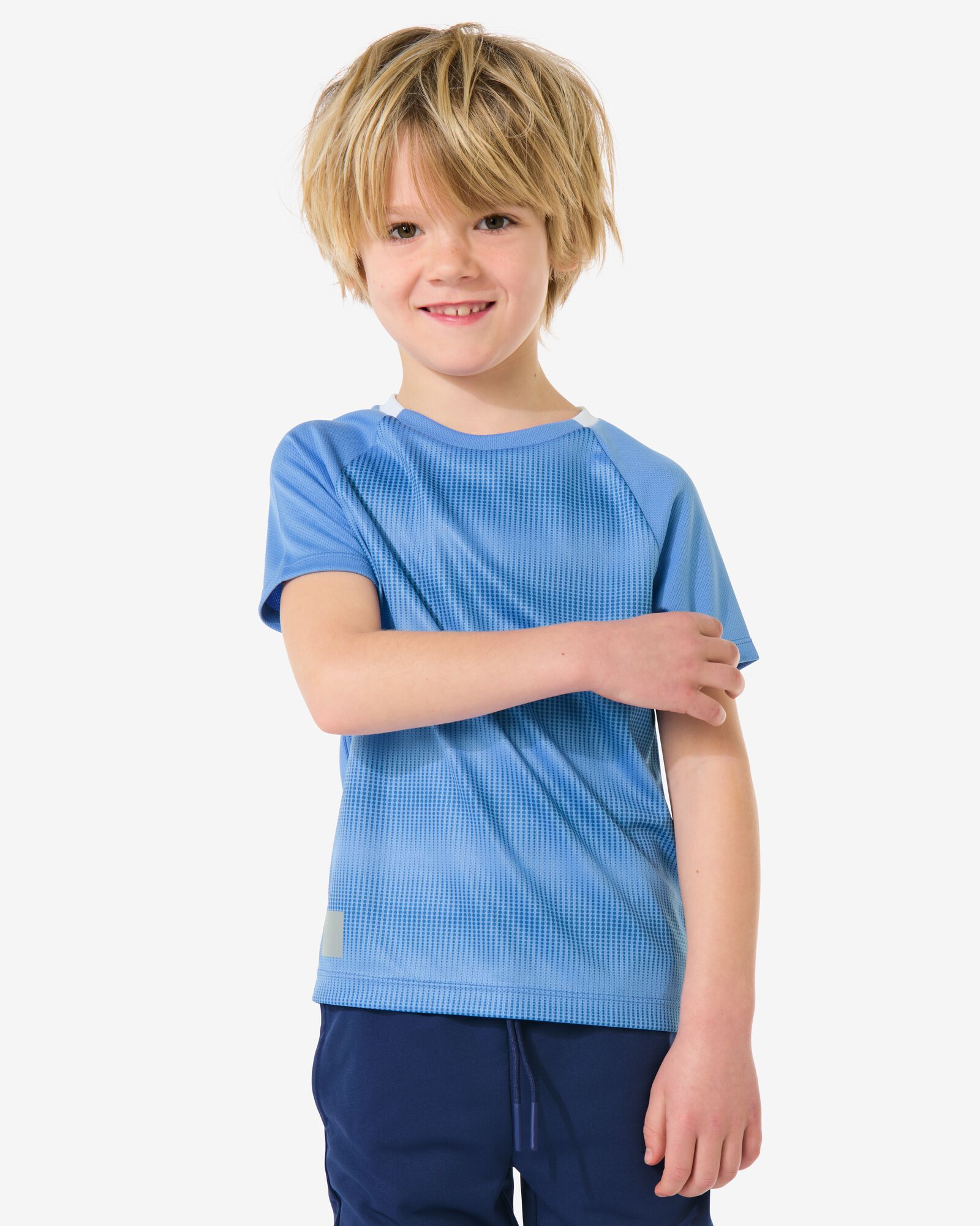 Kinder-Sportshirt  blau 146/152 - 30600017 - HEMA