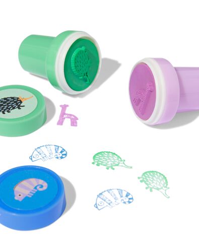 stempelset wilde dieren 26-delig - 15900167 - HEMA