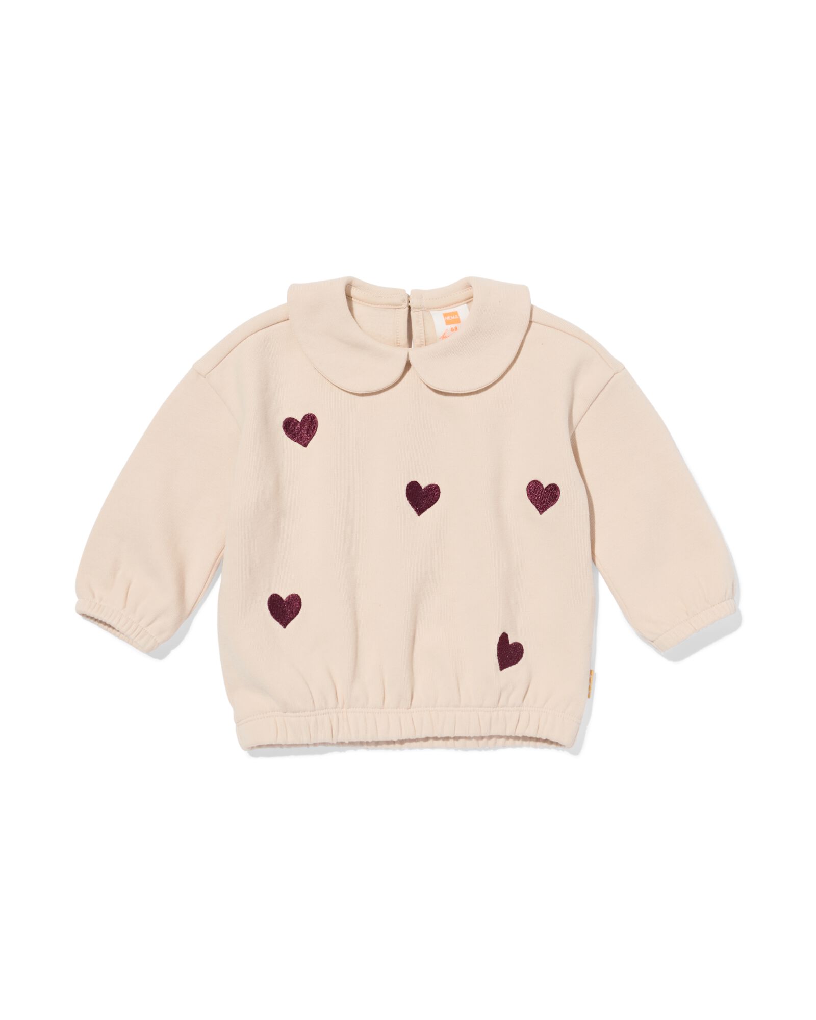 pull nouveau-n&eacute; c&oelig;urs  &eacute;cru - 33435820ECRU - HEMA