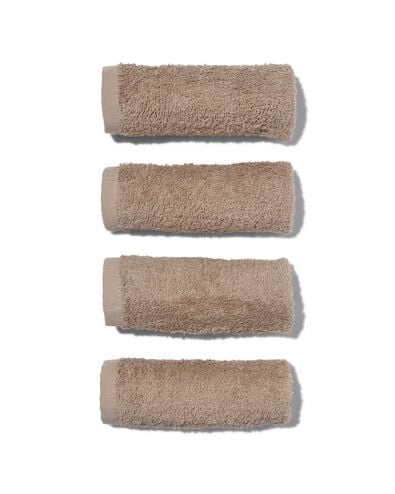 4er-Pack Gesichtst&uuml;cher, 30 x 30 cm, schwere Qualit&auml;t, taupe taupe gesichtst&uuml;chers 30 x 30 - 5200236 - HEMA