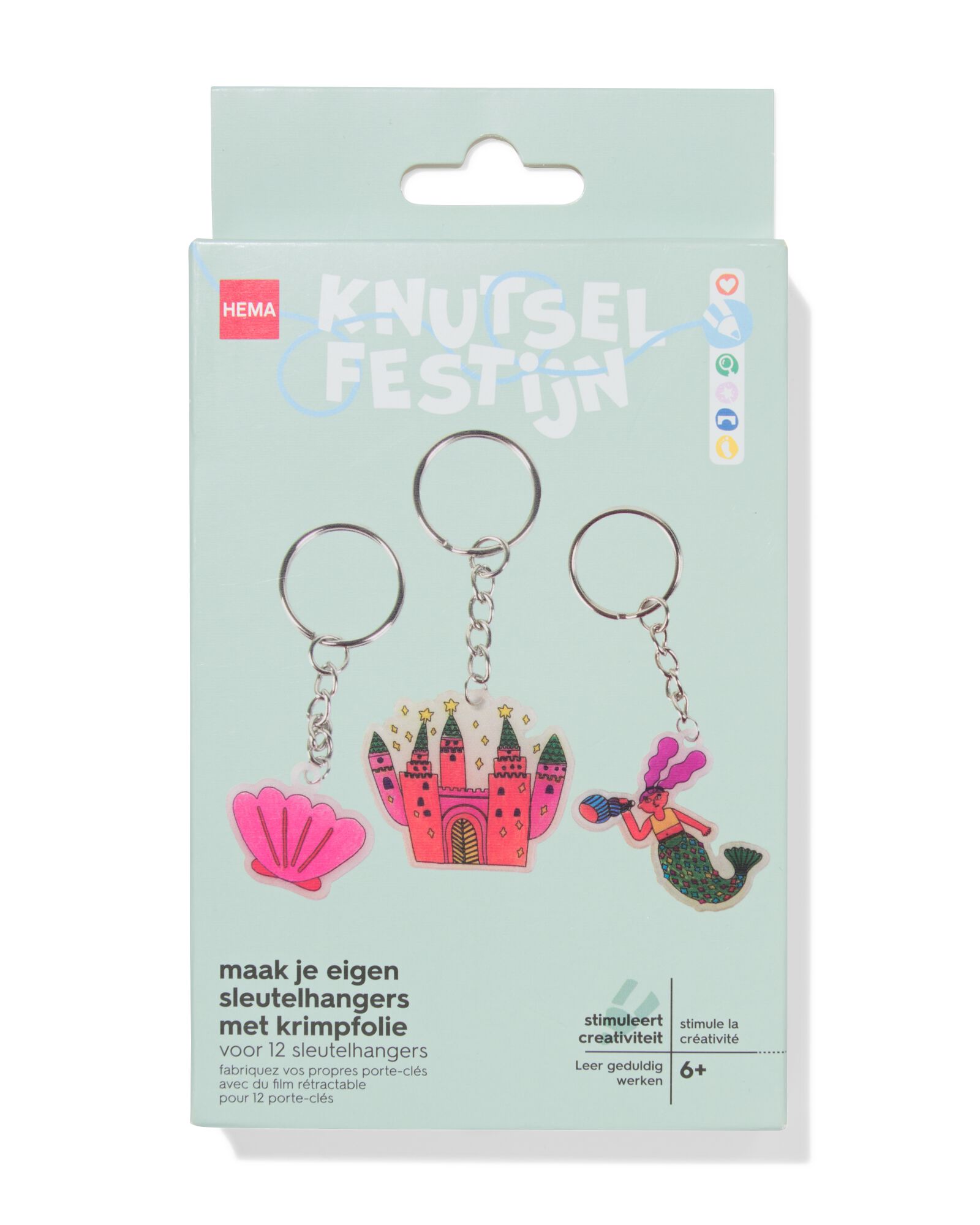 porte-cl&eacute;s en film r&eacute;tractable fantaisie - 15900520 - HEMA