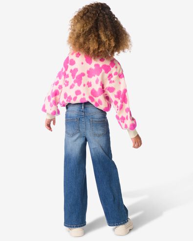 kinderjeans wijd middenblauw middenblauw - 30838803MIDBLUE - HEMA