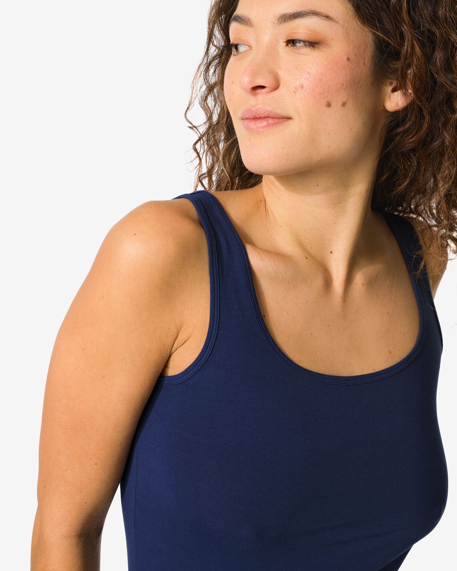 dameshemd donkerblauw donkerblauw - 1000018550 - HEMA