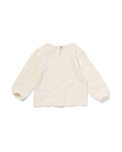 t-shirt b&eacute;b&eacute; broderie blanc cass&eacute; blanc cass&eacute; - 33084660OFFWHITE - HEMA