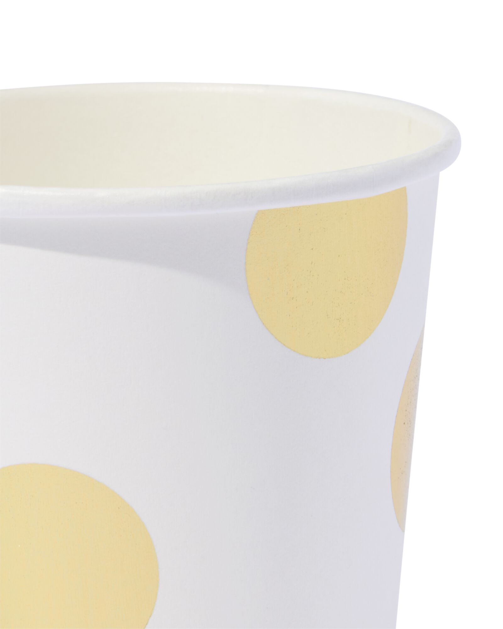 gobelets en carton 250 ml pois dor&eacute;s - lot de 8 - 14250277 - HEMA