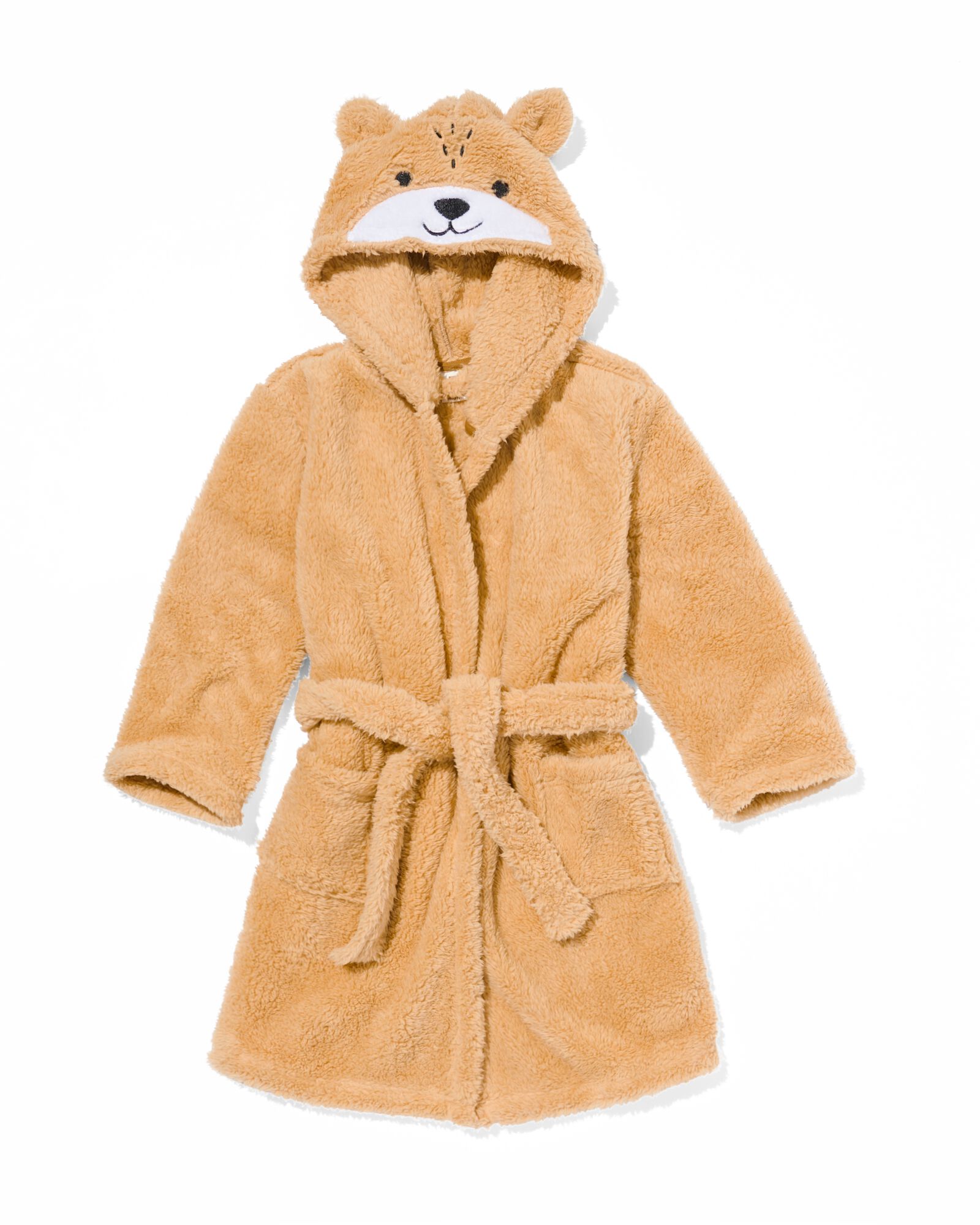 peignoir enfant ours marron marron - 23010580BROWN - HEMA
