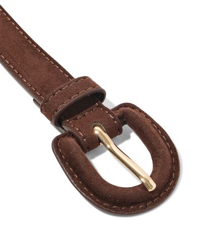 damesriem su&egrave;de smal bruin bruin - 16360165BROWN - HEMA