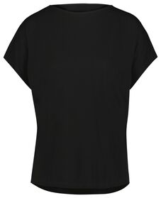 t-shirt femme noir noir - 1000023978 - HEMA