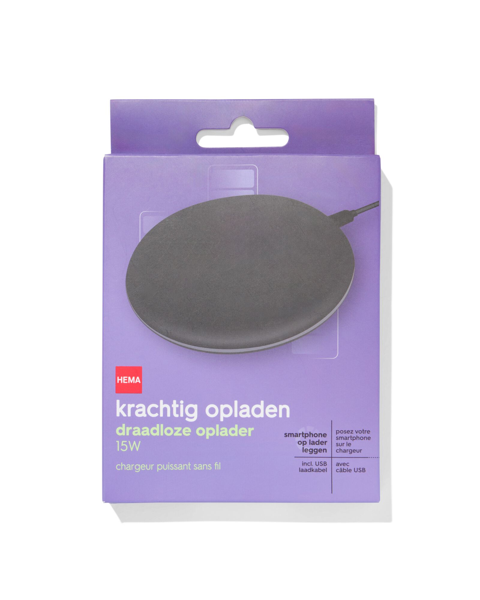 draadloze oplader rond - 39610007 - HEMA