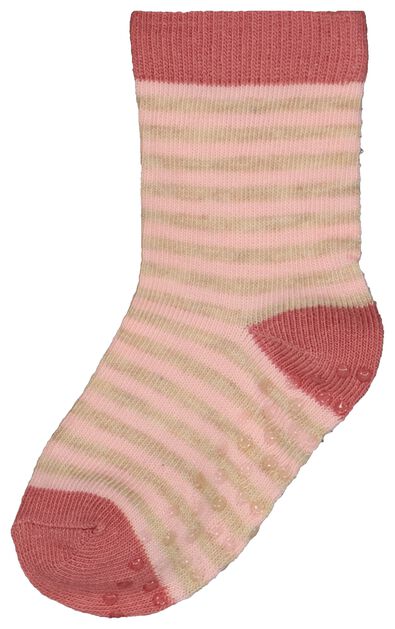 5 Paar Baby-Socken mit Baumwolle rosa 0-6 m - 4720541 - HEMA