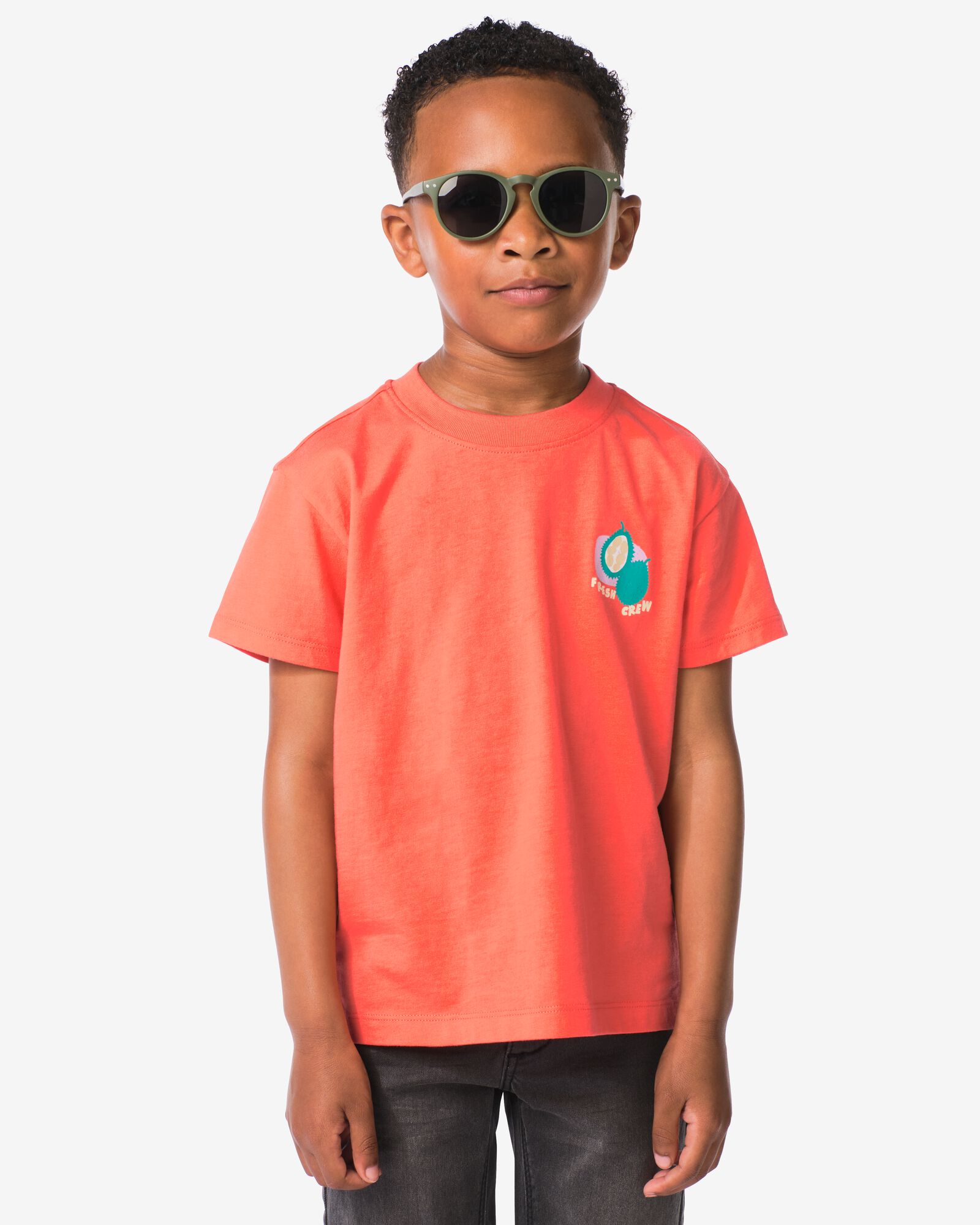 Kinder-T-Shirt, Jackfrucht korallfarben korallfarben - 30720602CORAL - HEMA