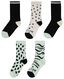 5 paires de chaussettes enfant panthère noir 35/38 - 4381314 - HEMA