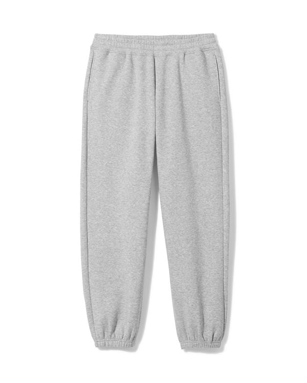 pantalon homme Carlson tissi sweat regular fit gris chin&eacute; gris chin&eacute; - 2101240GREYMELANGE - HEMA