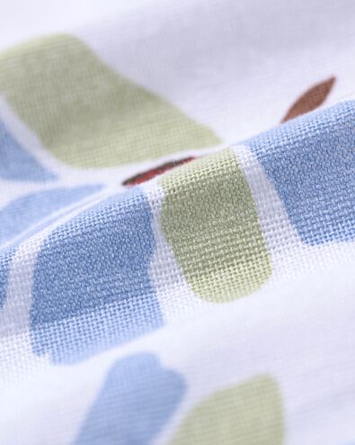 nappe 140x240cm coton fleurs vert-bleu - 5300036 - HEMA