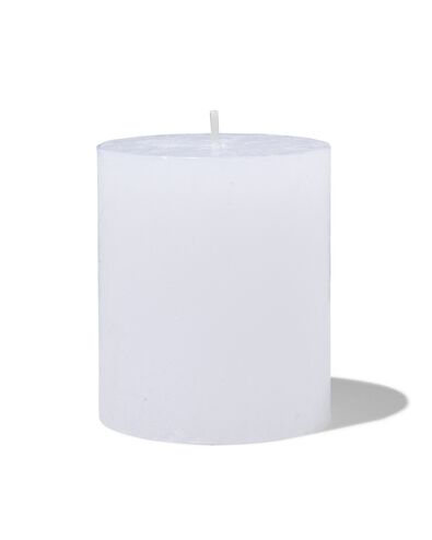 bougies rustiques &ndash; blanc -7x8 cm blanc 7 x 8 - 13500603 - HEMA