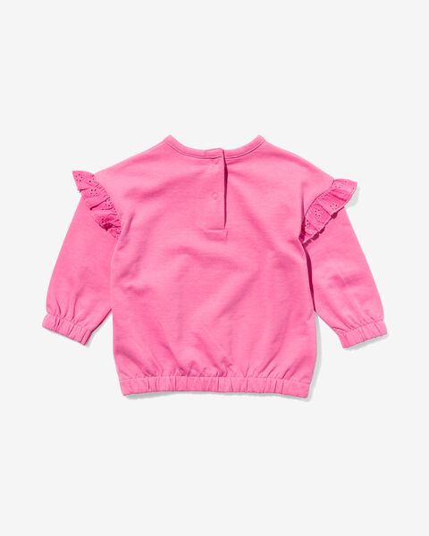 Baby-Sweatshirt mit Rüschen knallrosa - 1000029731 - HEMA