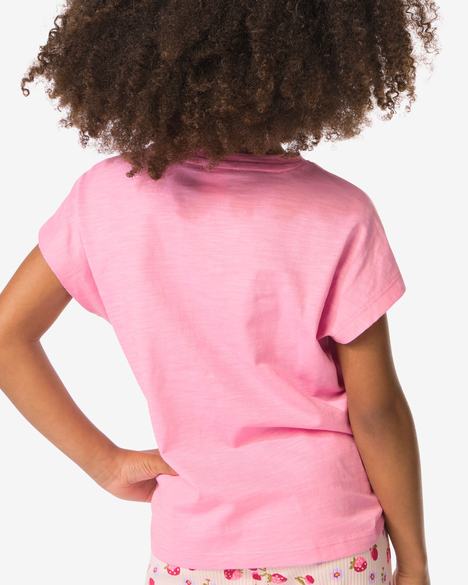 kinder T-shirt jersey fruit roze roze - 30843070PINK - HEMA