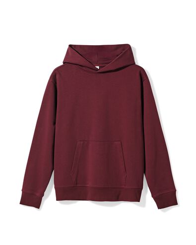 herenhoodie Maarten donkerrood donkerrood - 2101550DARKRED - HEMA