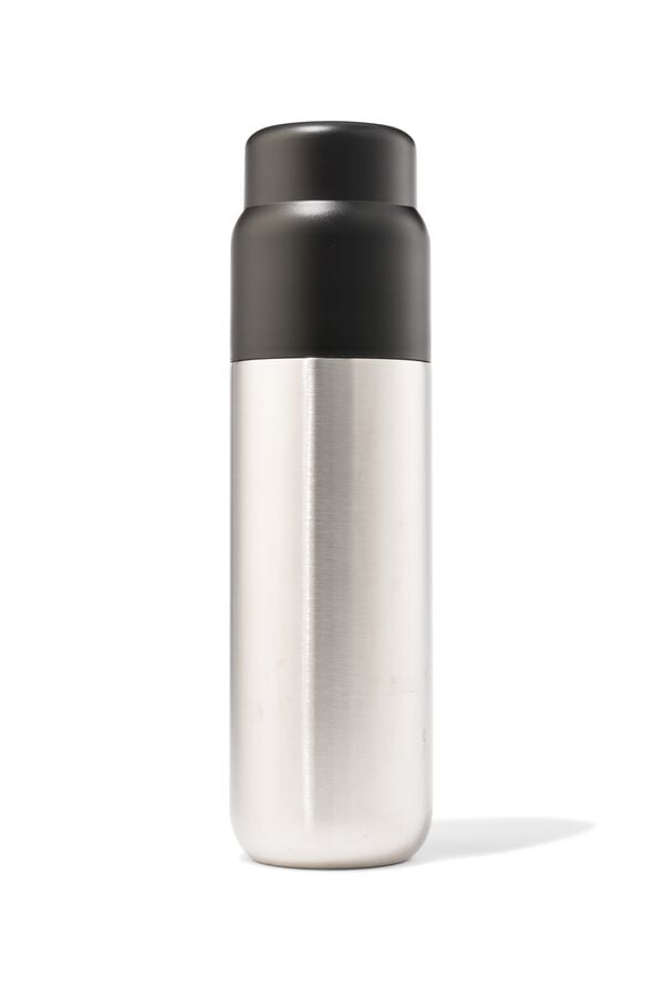 bouteille isotherme à double paroi inox argent 1L - 80650082 - HEMA
