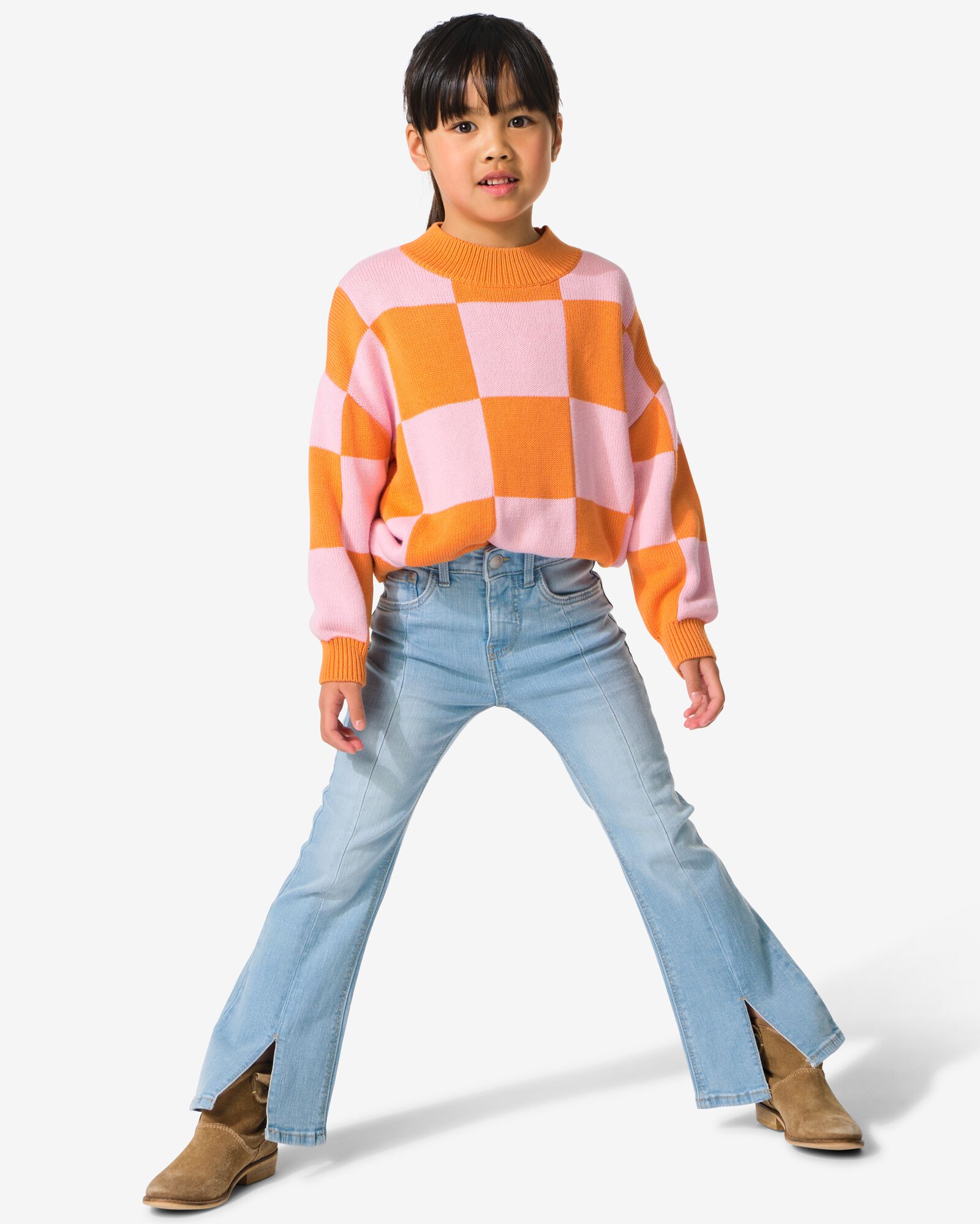 jean enfant flared  bleu clair - 30816006LIGHTBLUE - HEMA