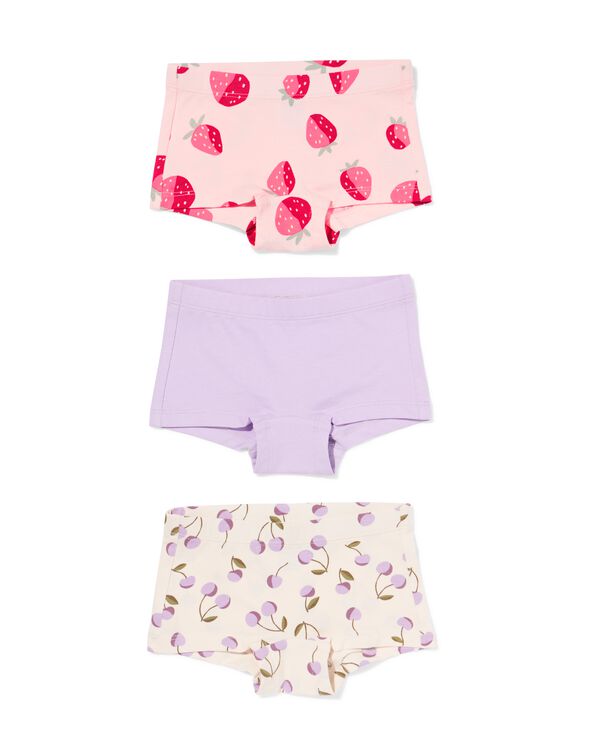boxer enfant cerises - lot de 3 rose rose - 19301360PINK - HEMA