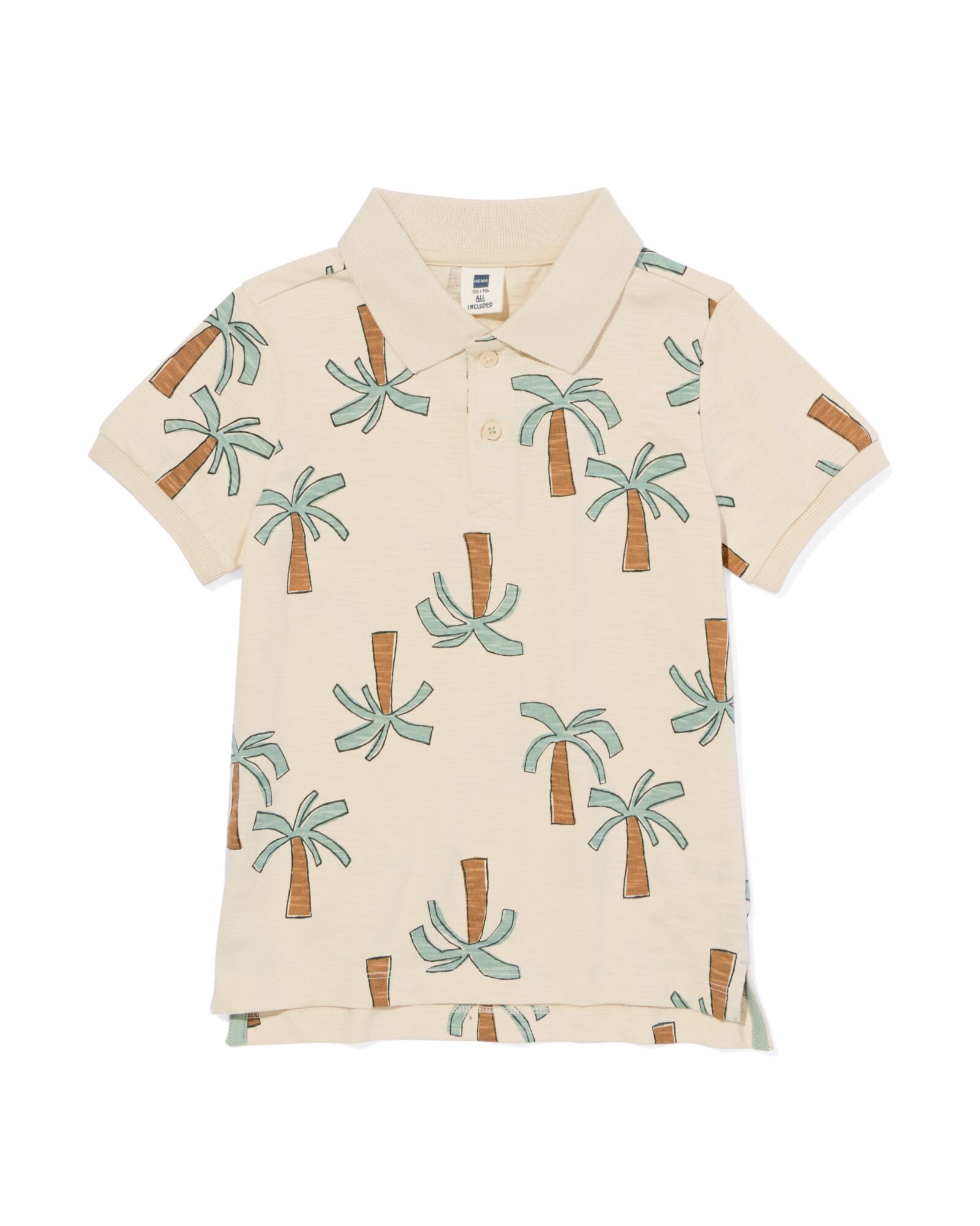 Kinderpoloshirt  ecru ecru - 30741117ECRU - HEMA