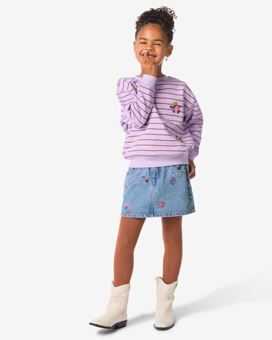 Kinderrock mit Blumen hellblau hellblau - 30839511LIGHTBLUE - HEMA