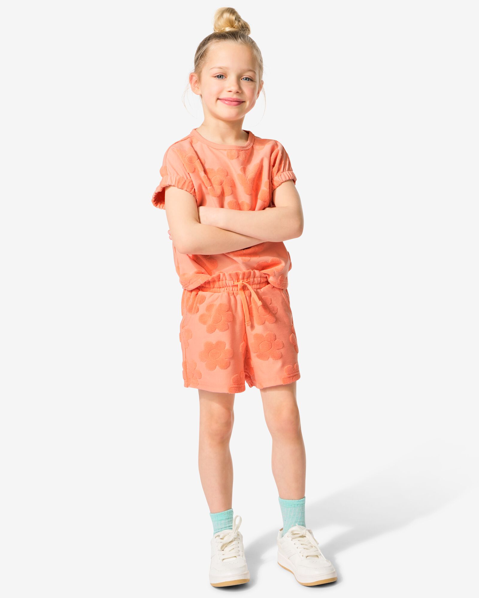 Kinder Sweatshorts Frottee, Fr&uuml;chte pfirsich - 30865548PEACH - HEMA