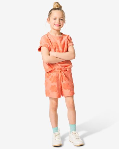 Kinder Sweatshorts Frottee, Fr&uuml;chte pfirsich - 30865548PEACH - HEMA