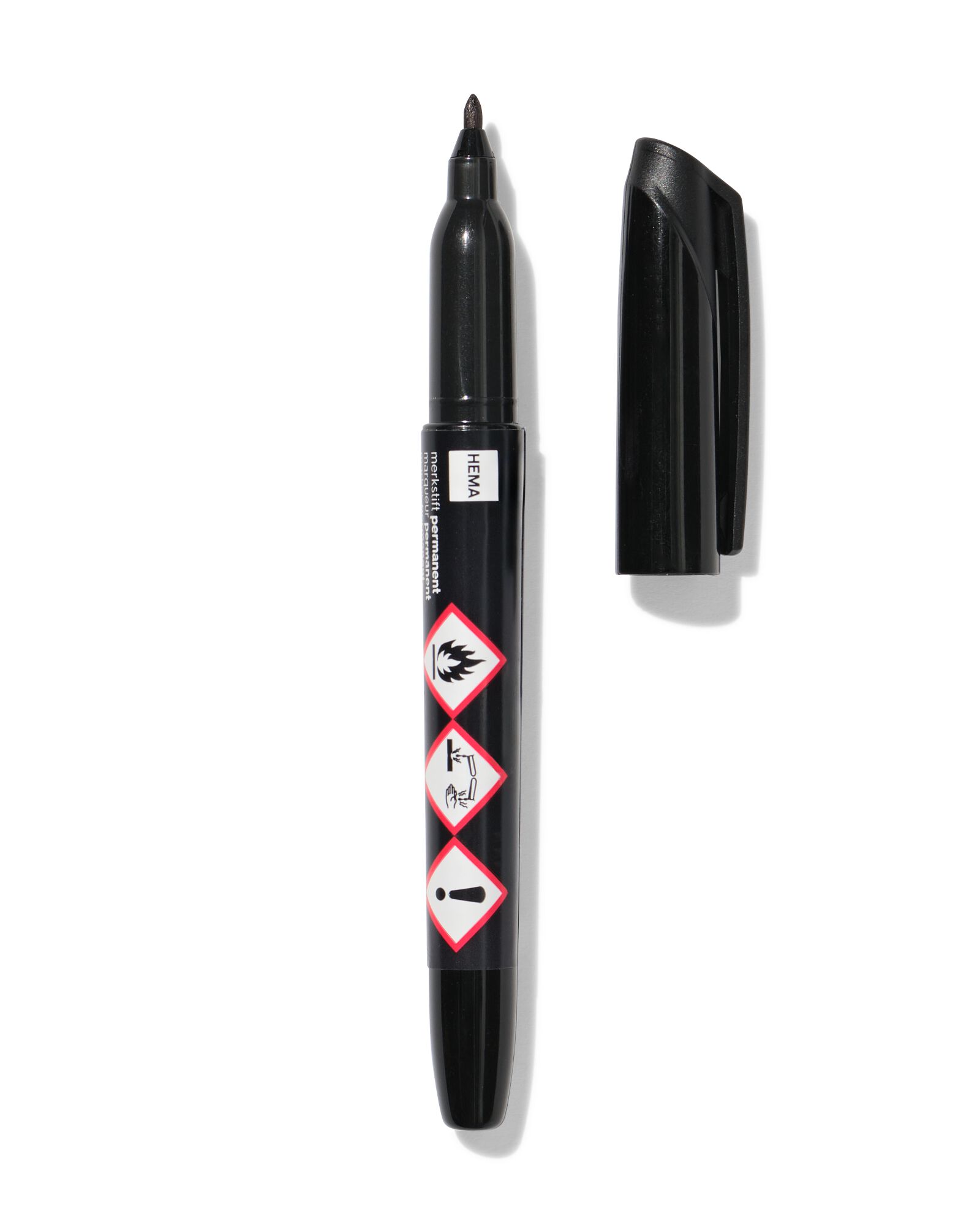 permanent marker zwart - 14400601 - HEMA