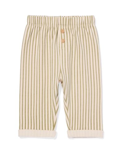 pantalon b&eacute;b&eacute; coupe confortable jersey rayures &eacute;cru &eacute;cru - 33174470ECRU - HEMA