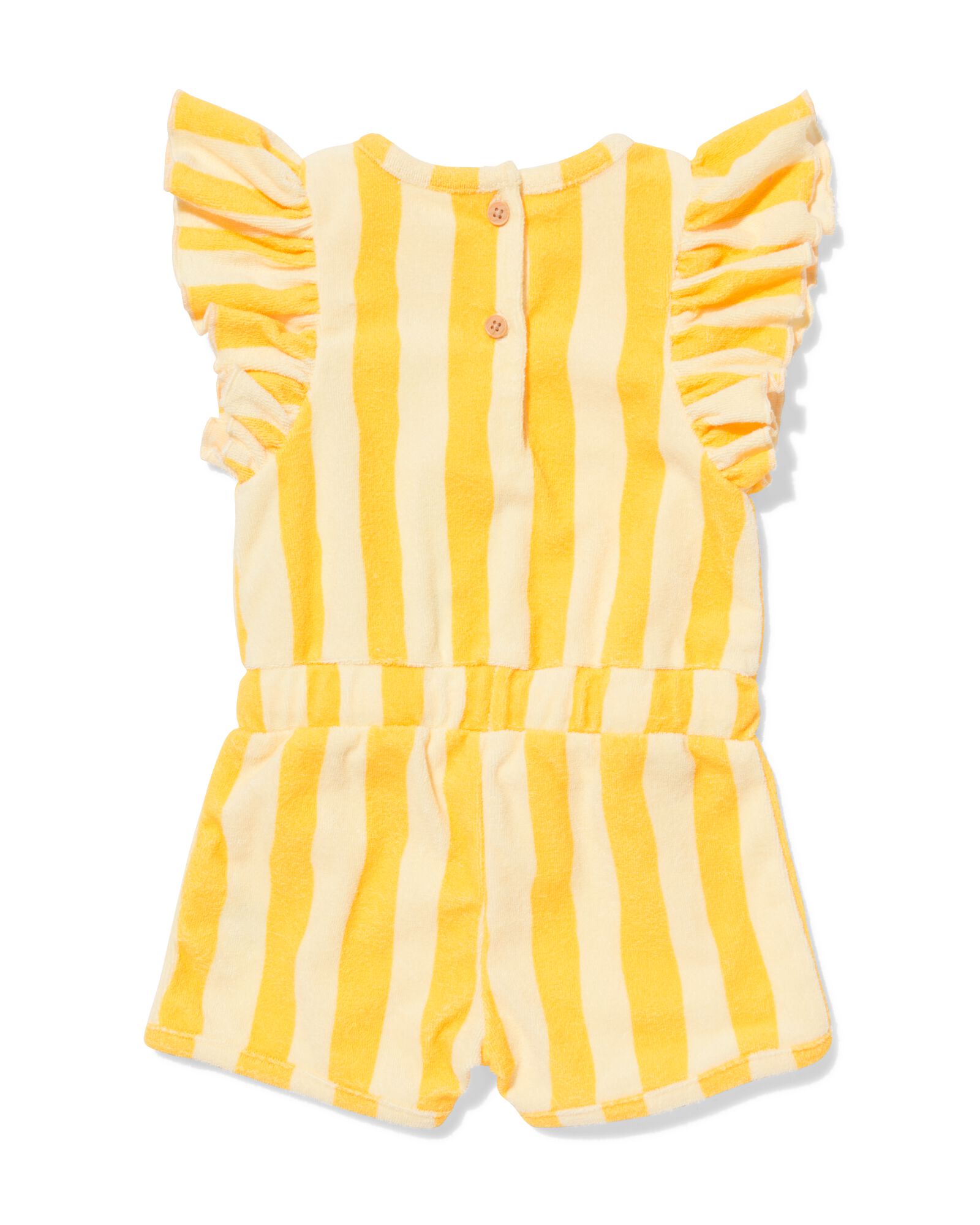 Baby-Jumpsuit Frottee gestreift gelb gelb - 33097670YELLOW - HEMA
