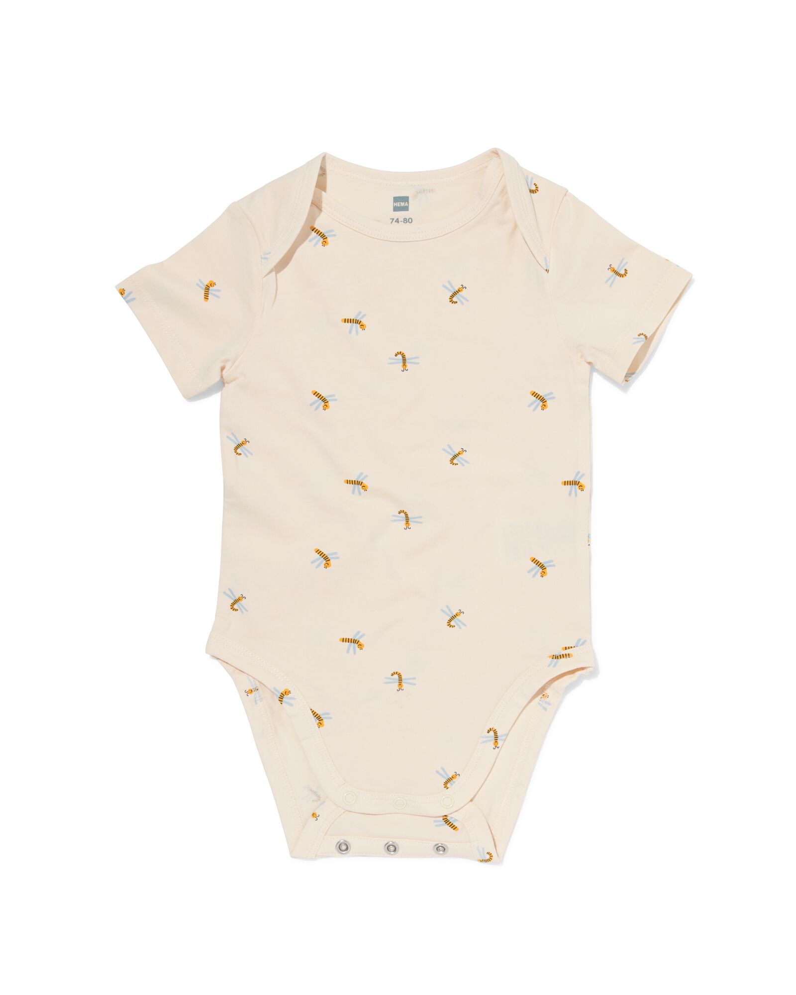 Mitwachsender Baby-Strampler mit Tieren eierschalenfarben eierschalenfarben - 33302960OFFWHITE - HEMA
