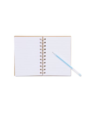 notitieboek A6 spiraal kraft - 14106006 - HEMA