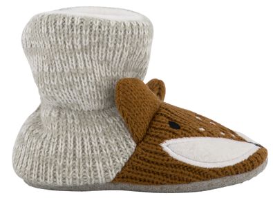 chaussons bébé renard gris chiné - 1000025180 - HEMA