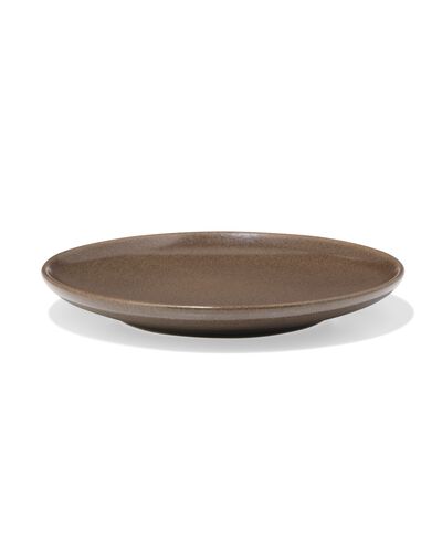 assiette &agrave; g&acirc;teau PUUR &Oslash;16 cm &eacute;mail r&eacute;actif brun fonc&eacute; - 9650178 - HEMA