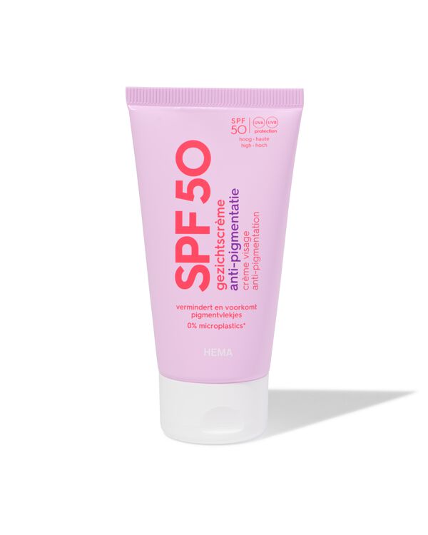gezichtscr&egrave;me anti-pigmentatie SPF50 50ml - 11630025 - HEMA