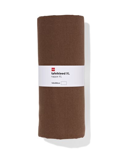 nappe XL 320x145cm coton marron fonc&eacute; - 5300164 - HEMA