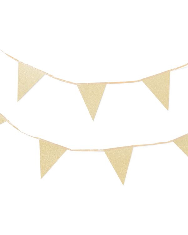 guirlande de fanions carton dor&eacute; 4m - 14280215 - HEMA