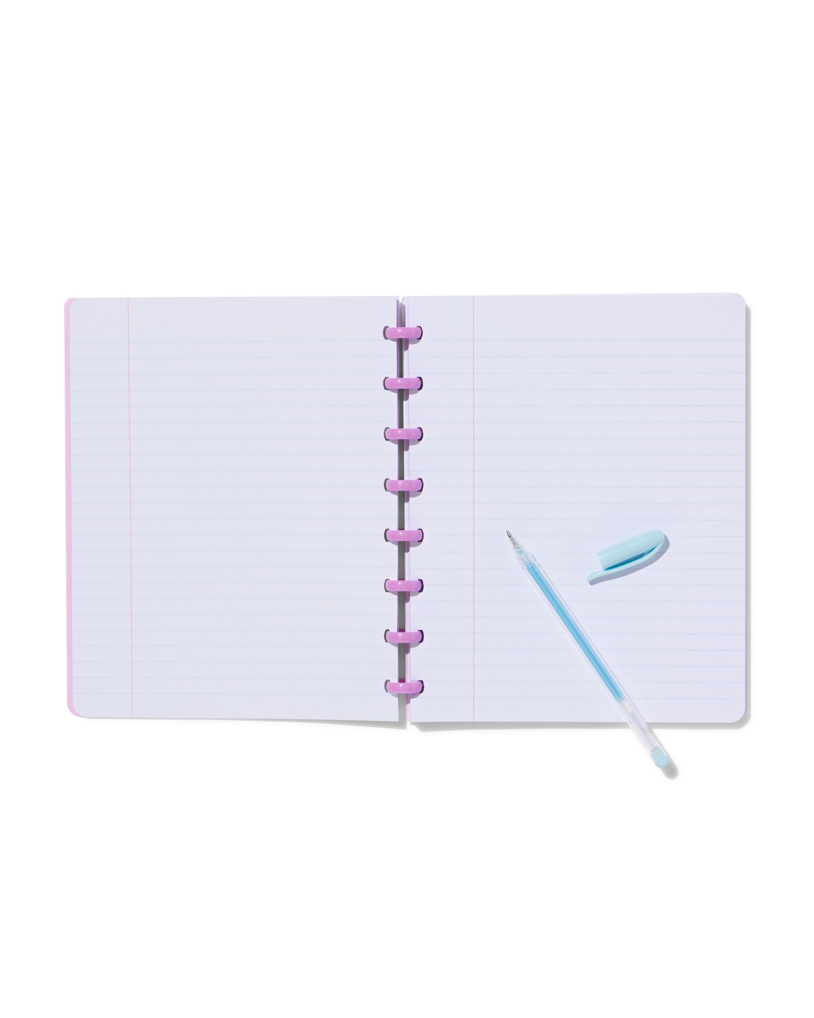 cahier &agrave; anneaux A5 lign&eacute; lilas - 14150120 - HEMA