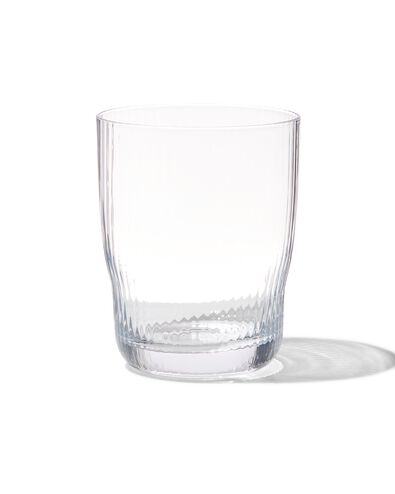 waterglas Bergen streep reli&euml;f 270ml - 9401050 - HEMA