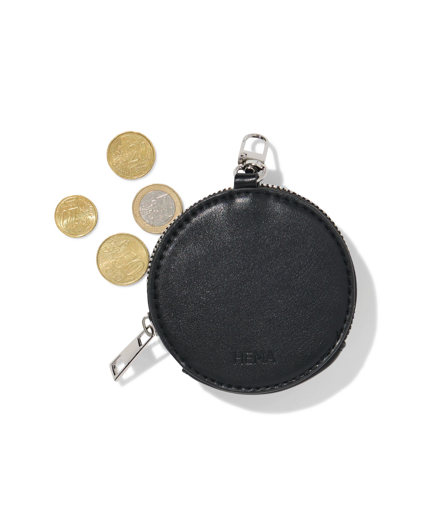 sleuteletui 13x9x9cm rond zwart - 18160016 - HEMA