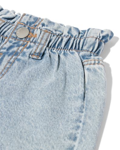 baby paperbag short denim denim denim - 33049850DENIM - HEMA