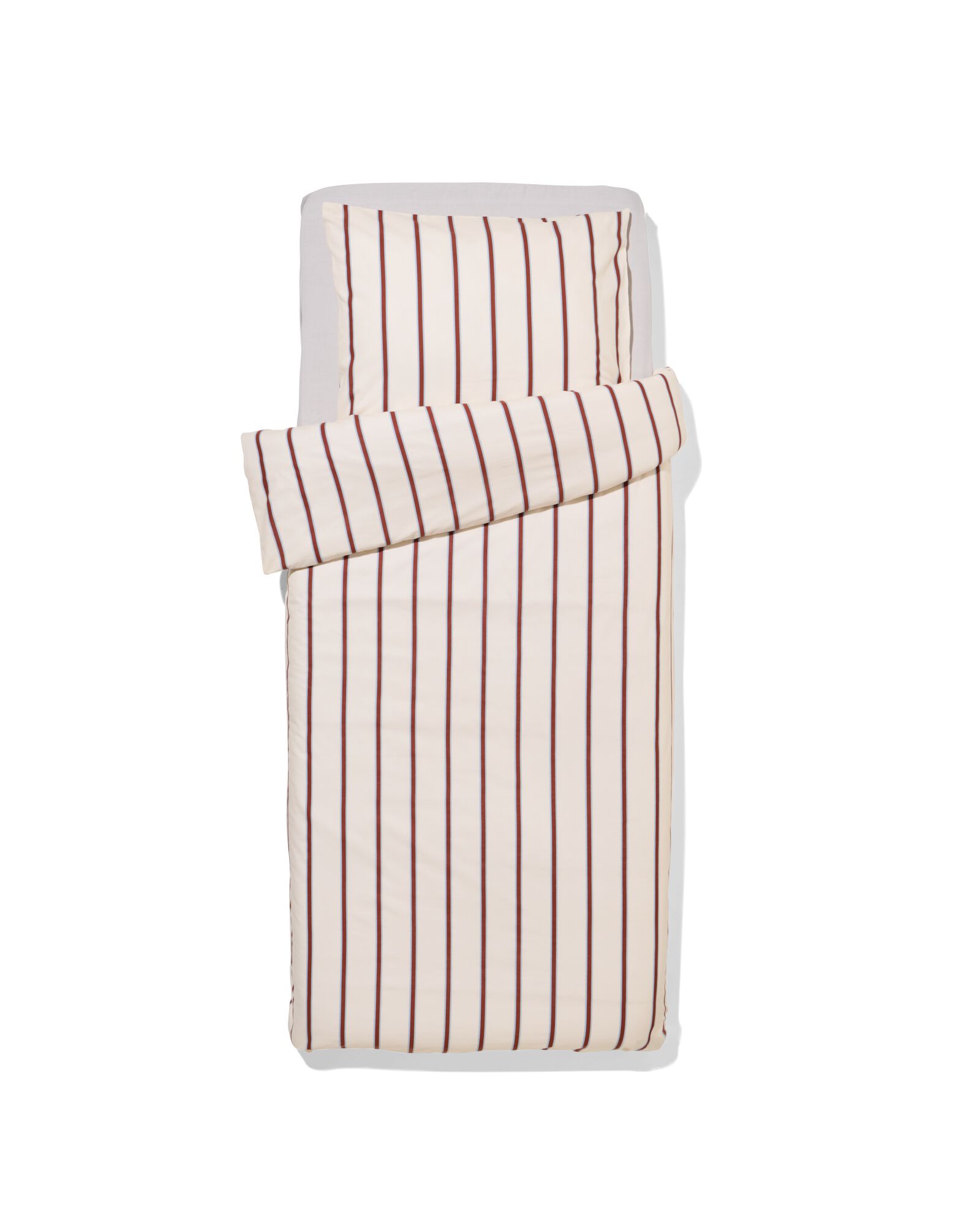 housse de couette 140x200/220cm coton doux rayé - 5700228 - HEMA