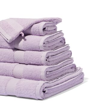 handdoeken - zware kwaliteit lila handdoek 60 x 110 - 5284603 - HEMA