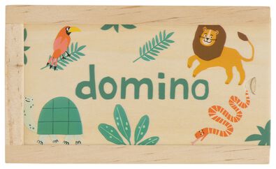 Dominospiel, Holz, Dschungel - 15190045 - HEMA