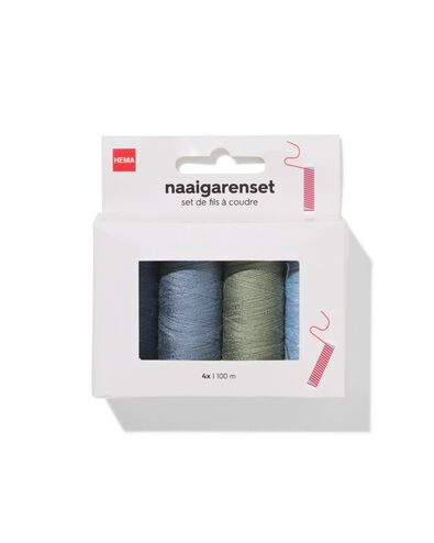 naaigarenset 100m denim - 4 stuks - 1400282 - HEMA