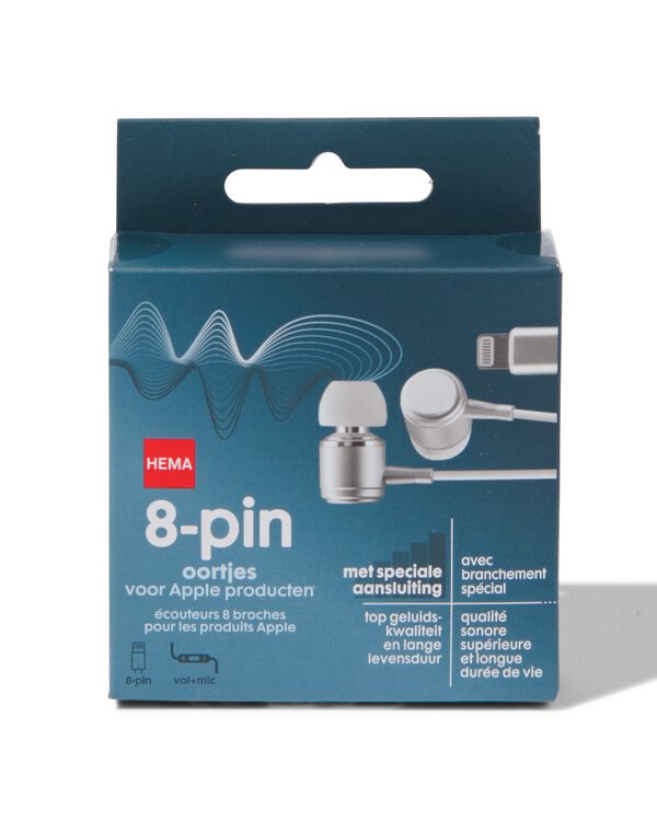 8-pin oortjes voor Apple producten wit - 39620031 - HEMA