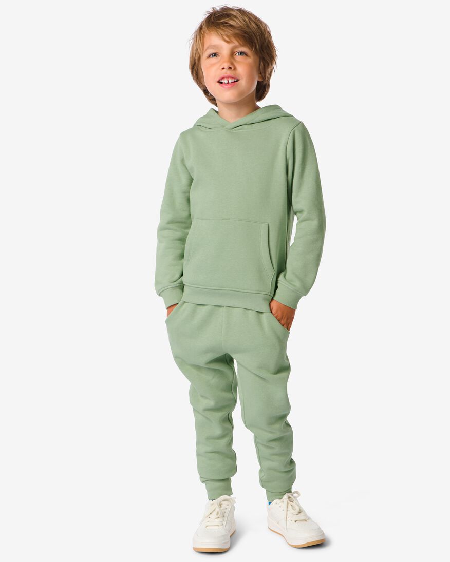 pantalon sweat enfant vert - 1000032264 - HEMA